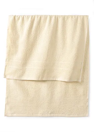 Serviette de toilette en éponge douce pur coton • naturel • Boutique bonprix