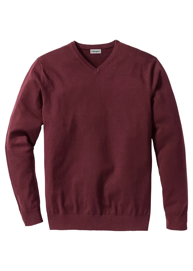 Pull doux en fine maille • rouge érable • Boutique bonprix