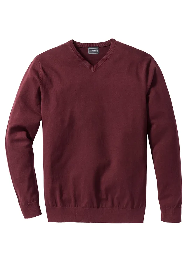 Pulover din tricot fin, din mix moale cu bumbac