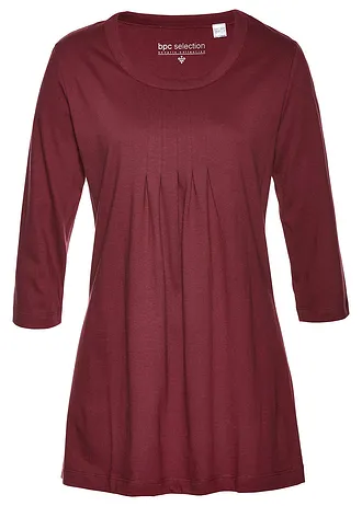 Longshirt van puur katoen • esdoornrood • bonprix online shop