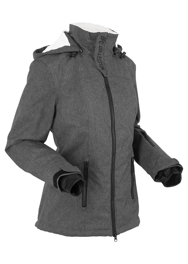 Geacă funcțională outdoor cu teddyfleece, impermeabilă