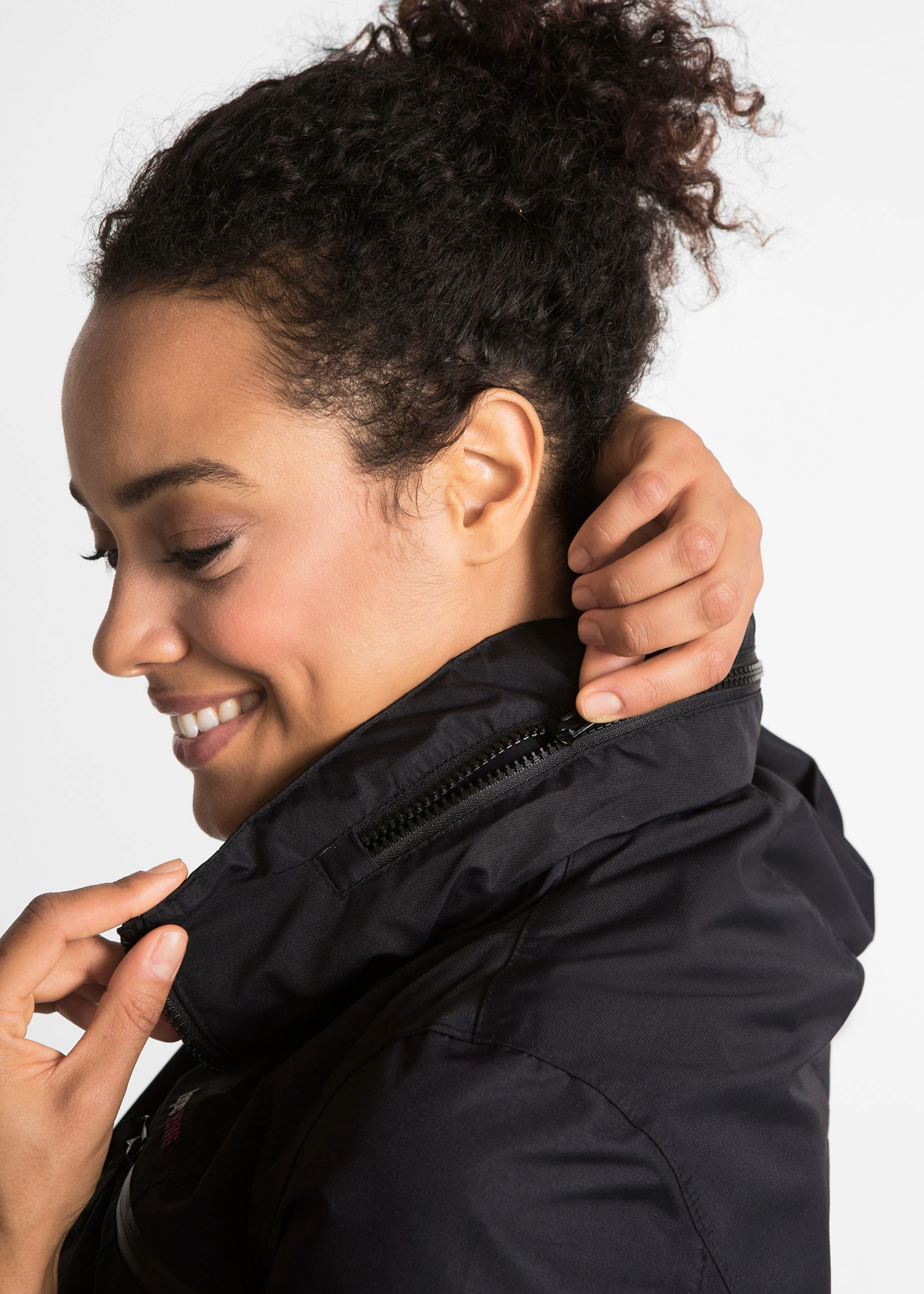 Waterdichte outdoor overgangsjas met capuchon, 2-in-1-look • zwart • bonprix online shop