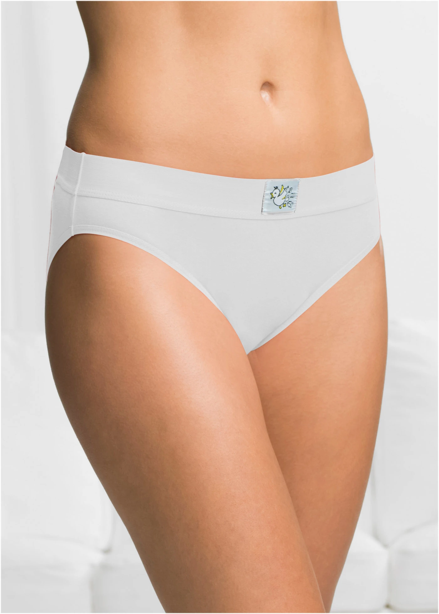 Slip met zacht katoen (set van 10) • wit • bonprix online shop