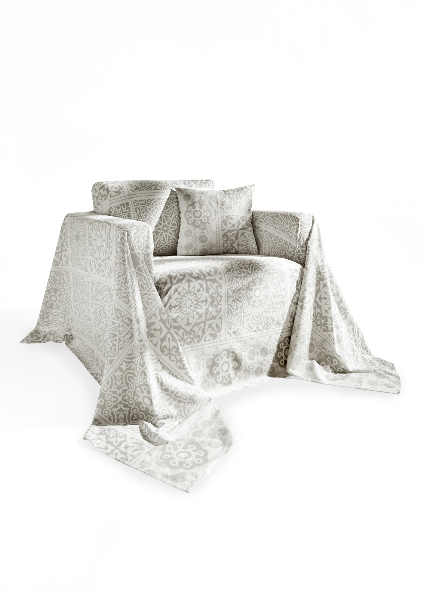 Couvre-lit Ornement • gris • Boutique bonprix