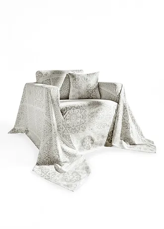 Plaid avec ornements • gris • Boutique bonprix