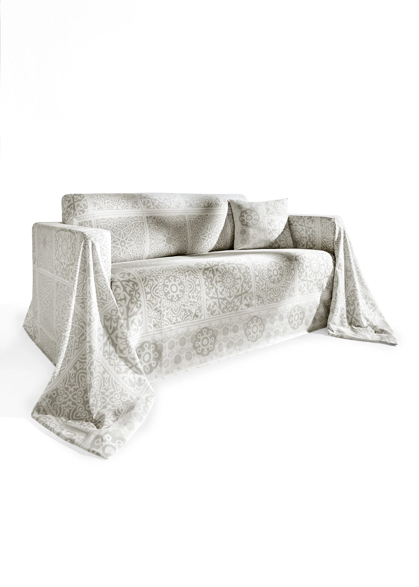 Couvre-lit Ornement • gris • Boutique bonprix