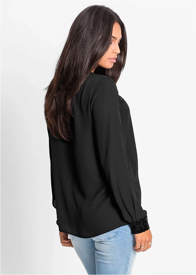 Blouse ample, Couleur: noir