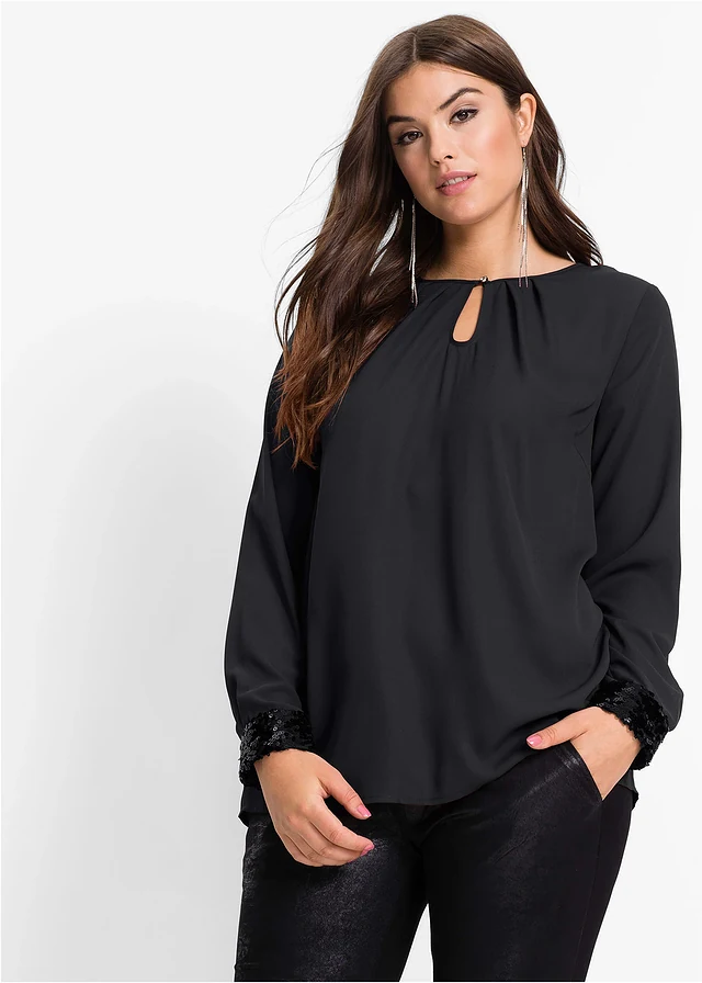 Blouse ample, Couleur: noir