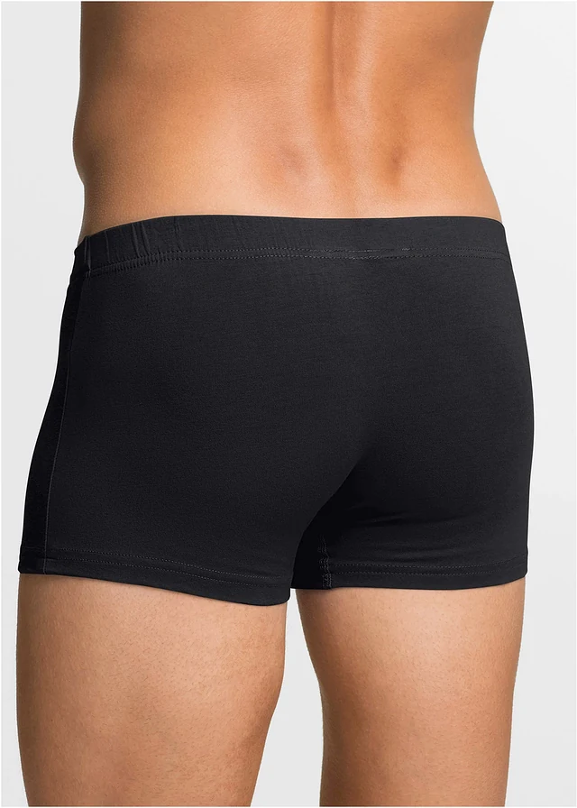 Hipster met zacht katoen (set van 3), Kleur: zwart