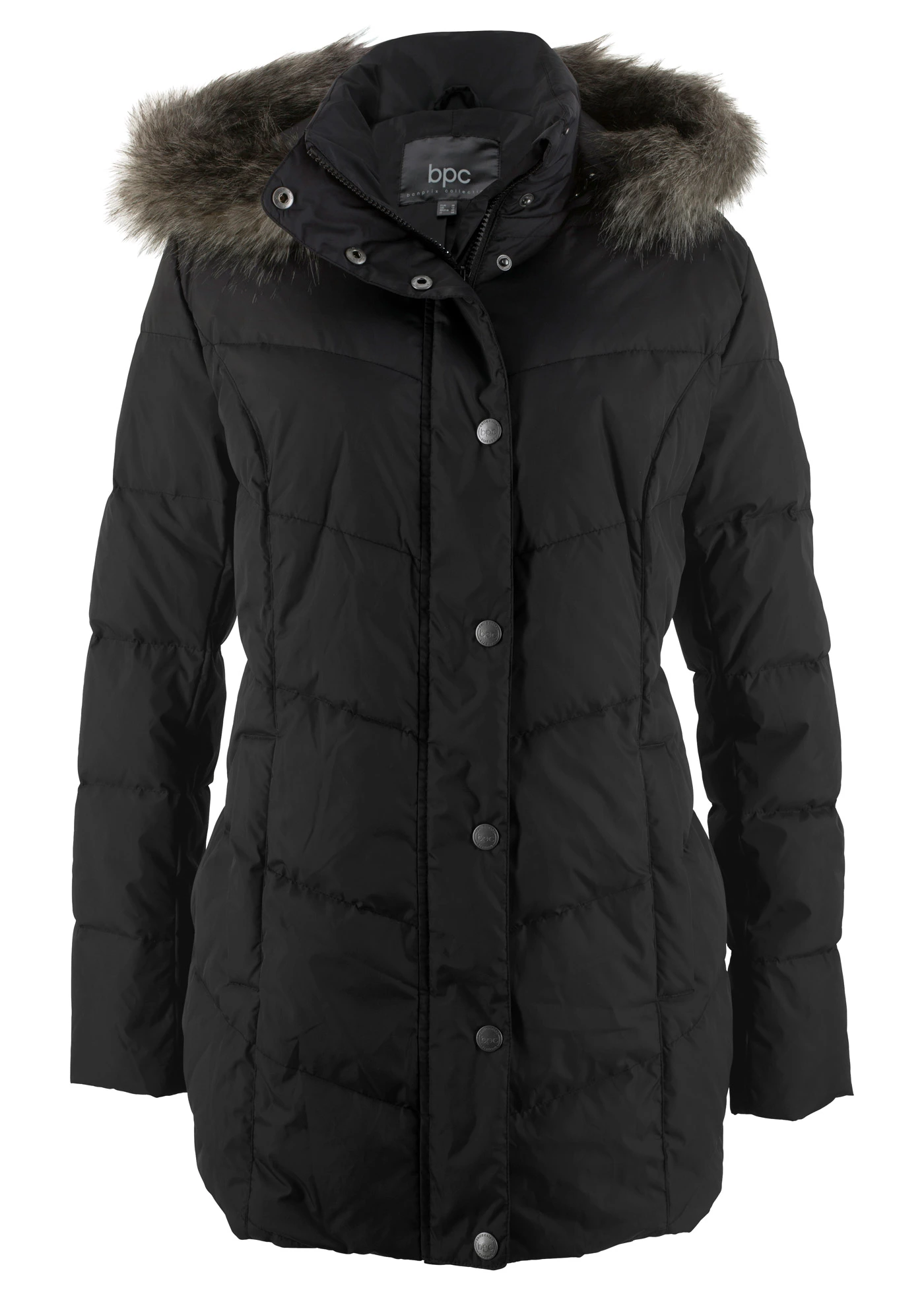 Široce střižená bunda • černá • bonprix obchod