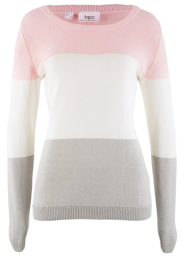 Pulóver s farebným štýlom