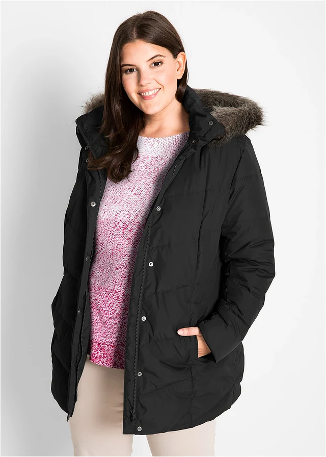 Veste, coupe ample, Couleur: noir