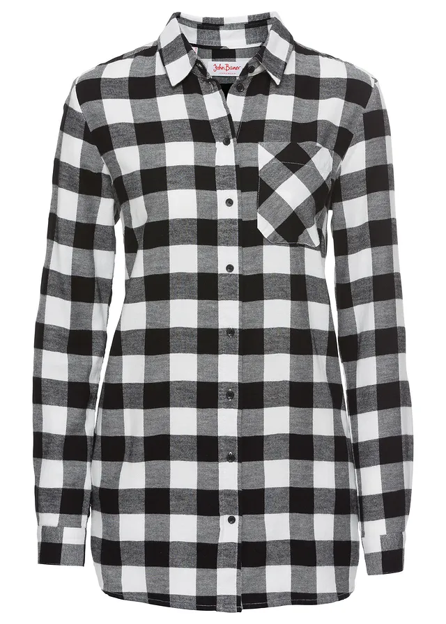 Flanelová dlhá košeľa