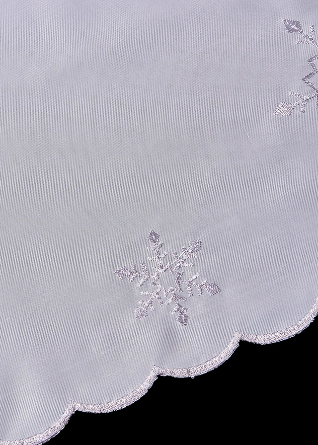 Valletje met geborduurde sneeuwvlokken • wit-zilver • bonprix online shop