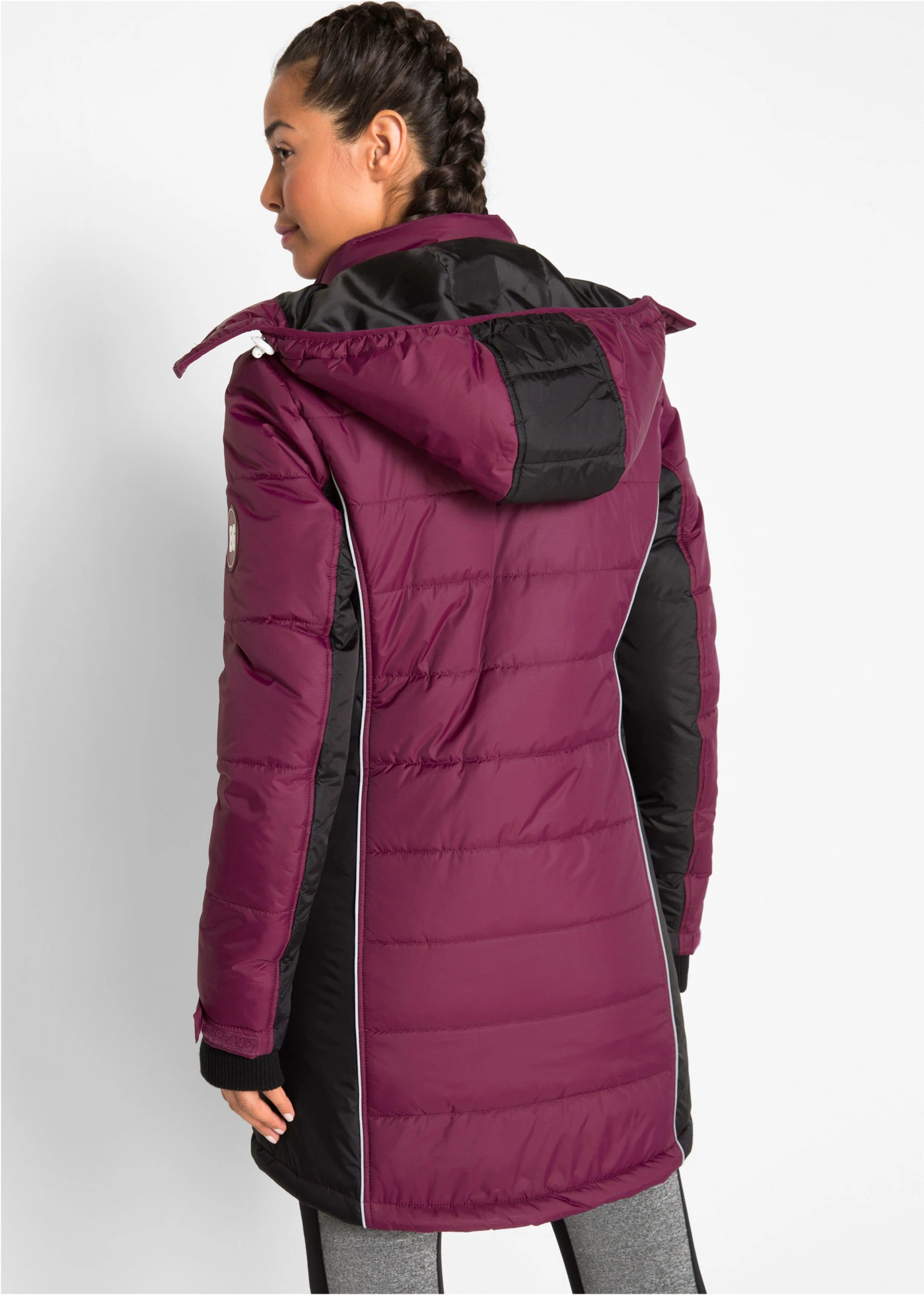 Manteau de ski matelassé technique, imperméable • prune • Boutique bonprix