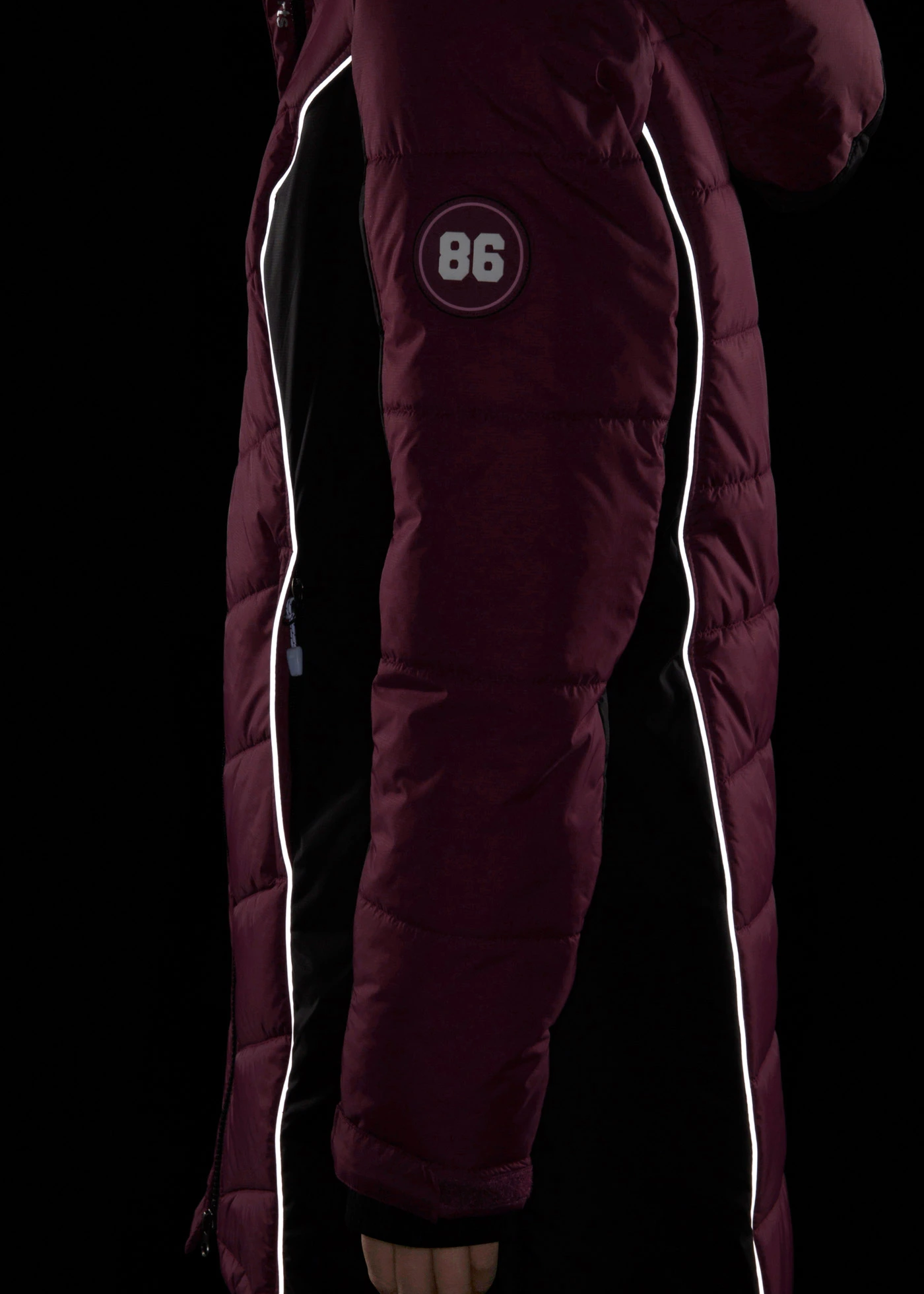Gewatteerde outdoor ski-jas, waterafstotend • bessen • bonprix online shop