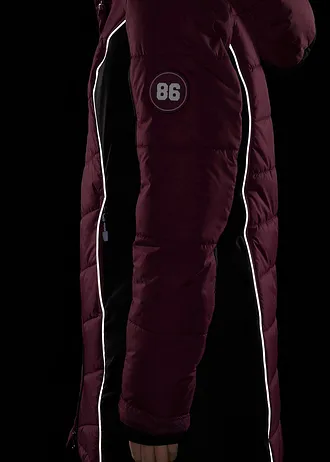 Manteau de ski matelassé technique, imperméable • prune • Boutique bonprix