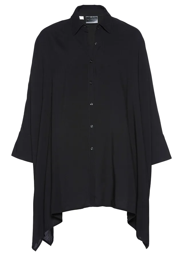 Oversized blouse • zwart • bonprix online shop