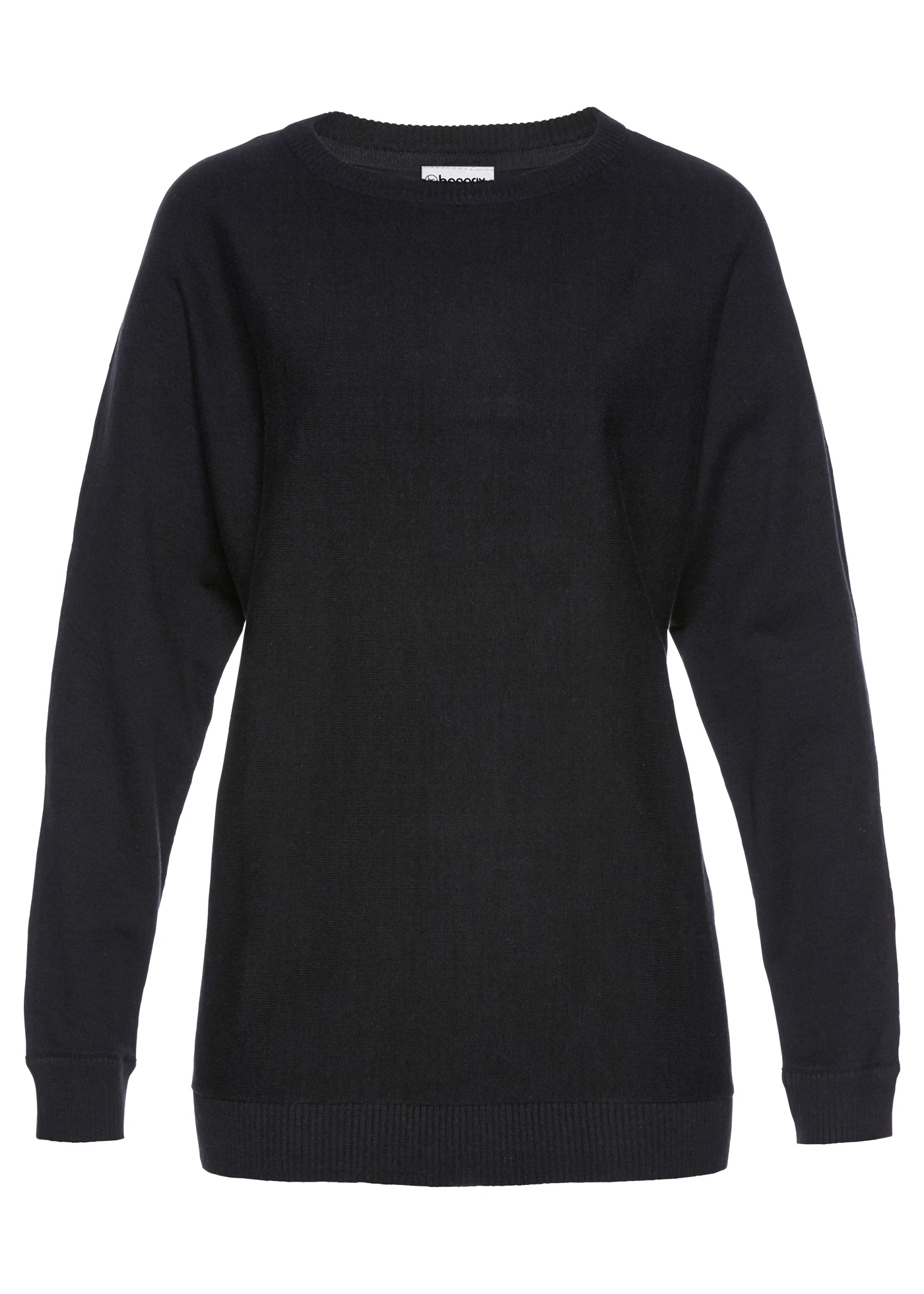 Svetr s netopýřími rukávy • černá • bonprix obchod