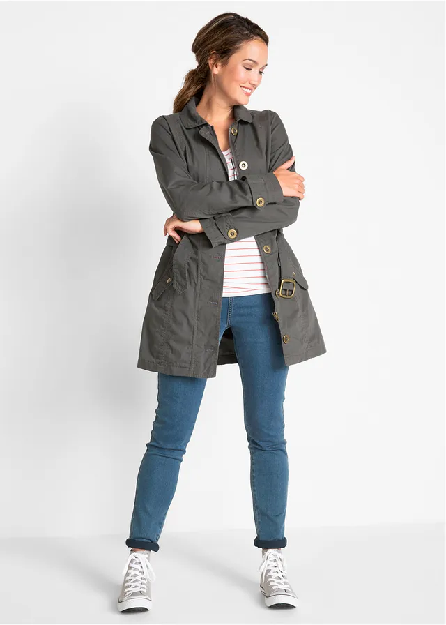 Trenchcoat • leisteengrijs • bonprix online shop