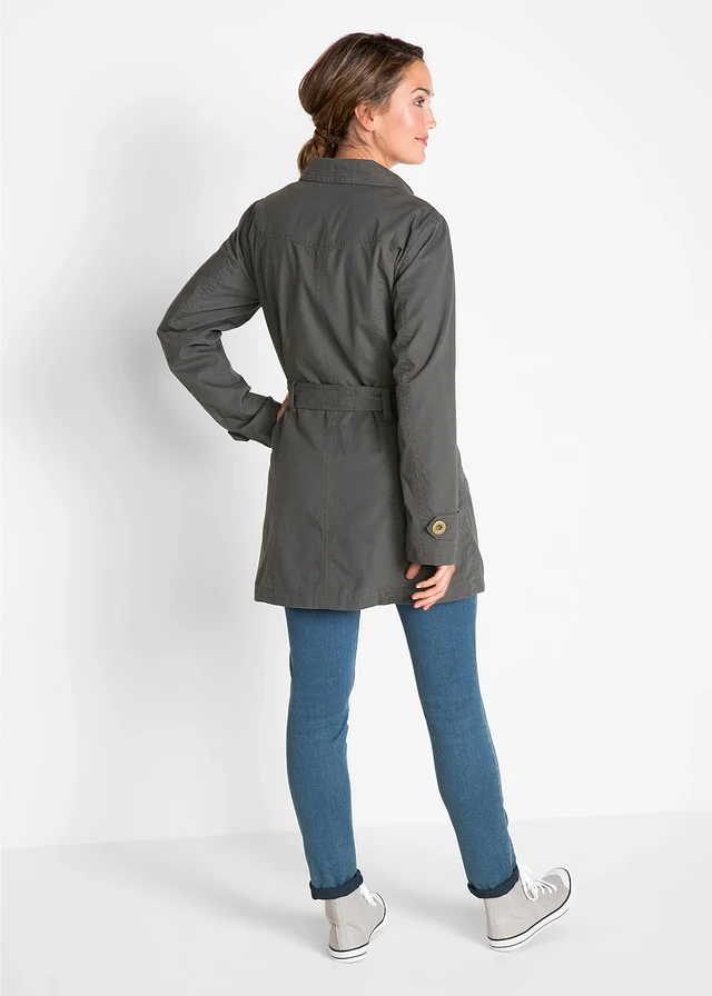Trench-coat, Couleur: gris ardoise