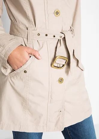 Trenčkot • oblázkově béžová • bonprix obchod