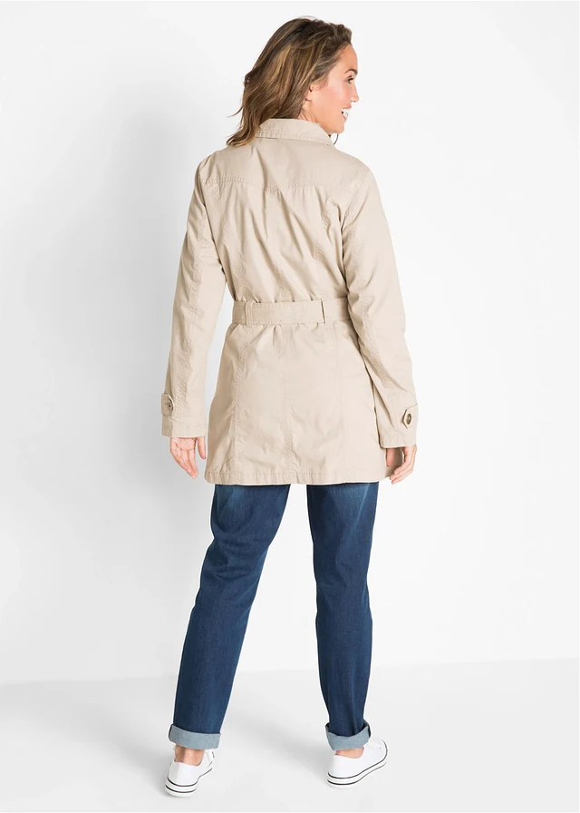 Trenchcoat, Kleur: kiezelbeige