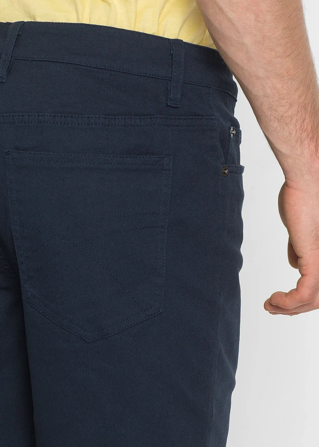 Classic fit stretch bermuda • donkerblauw • product-page.page-title-suffix