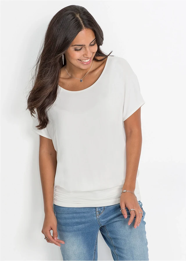 Shirt in een zachte viscosemix • wolwit • product-page.page-title-suffix