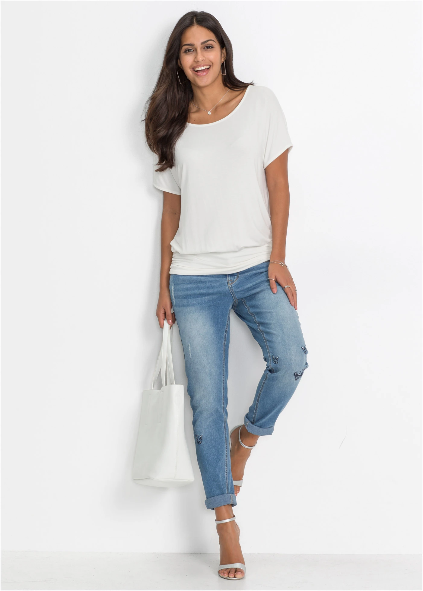 Shirt van een zachte viscosemix • wolwit • product-page.page-title-suffix