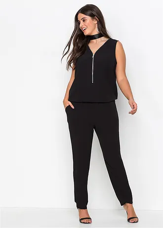Jumpsuit, Kleur: zwart