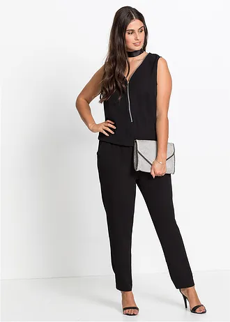Jumpsuit, Kleur: zwart