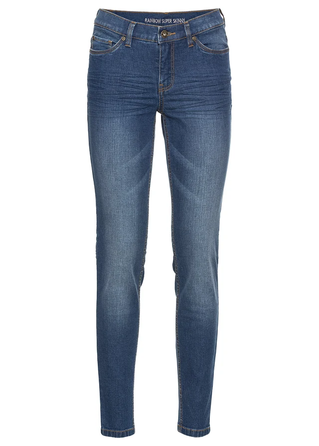 Jean skinny, taille mi-haute, raccourci