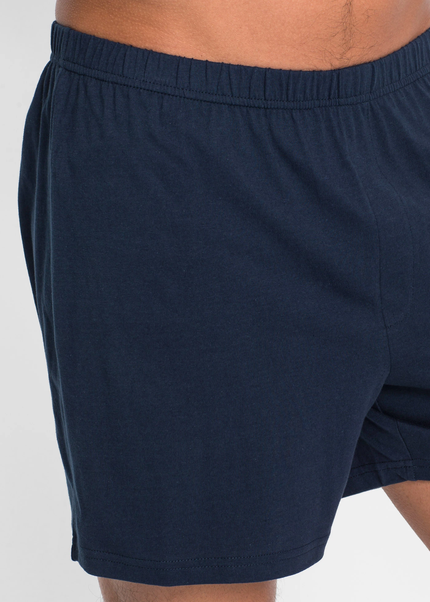 Pijama cu pantaloni scurți • bleumarin+alb cu dungi • magazin bonprix