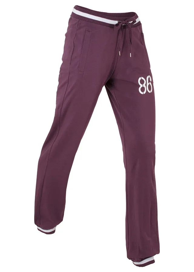 Pantaloni casual din amestec elastic cu bumbac