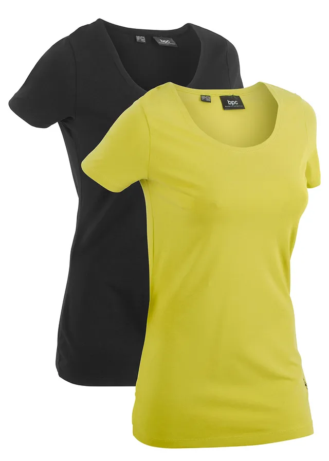 Tricou lung cu inscripție (set/2 buc.)