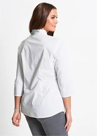 Halenka se stojáčkem, barva: bílá