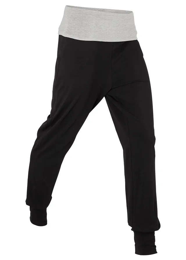 Pantaloni sport din material cu bumbac
