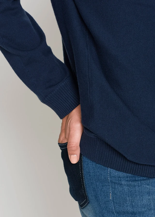 Trui met vleermuismouwen • donkerblauw • product-page.page-title-suffix