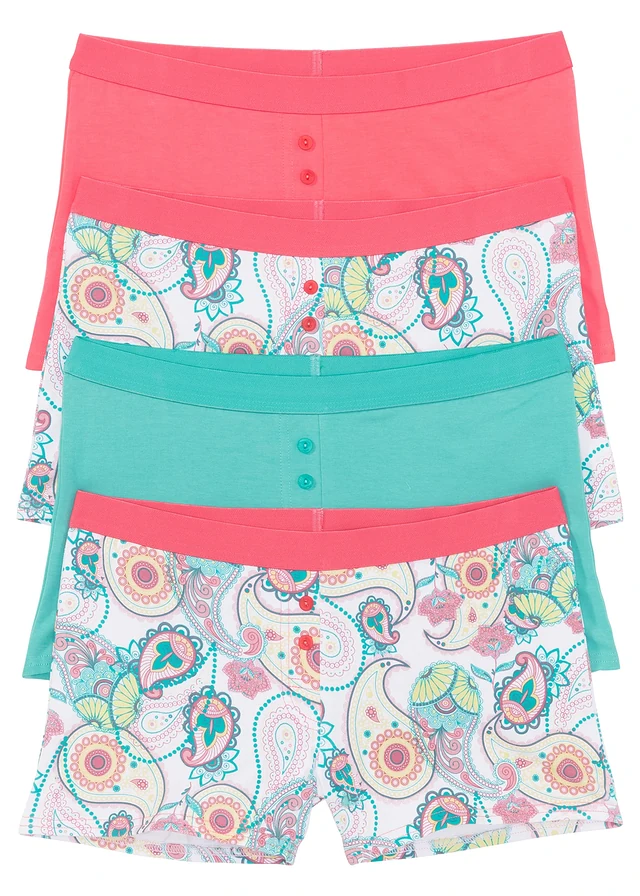 Bokserki damskie (4 pary) - Bonprix