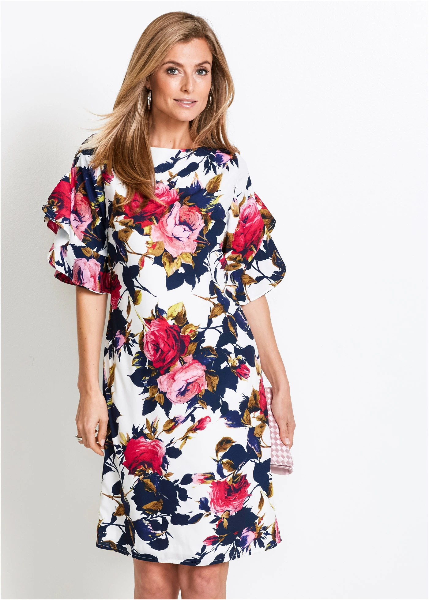 Jurk • ecru-multicolor gebloemd • bonprix online shop