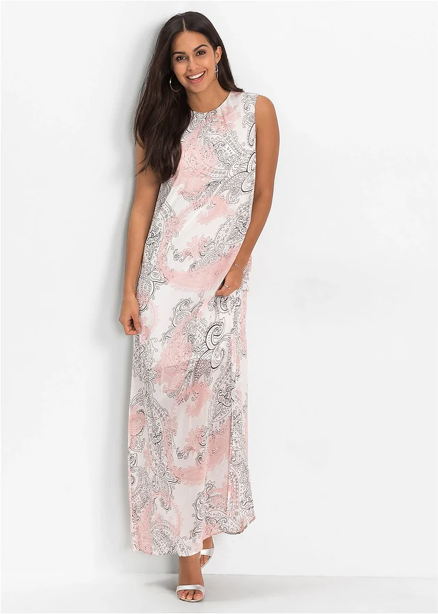 Robe longue en mousseline • écru paisley • product-page.page-title-suffix