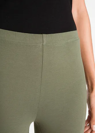 Lot de 2 leggings corsaire • olive-noir • Boutique bonprix