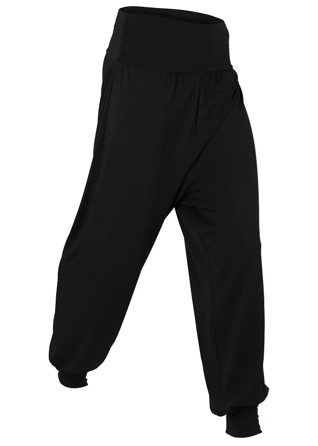 Pantaloni bufanţi cu silicon de fixare în talie