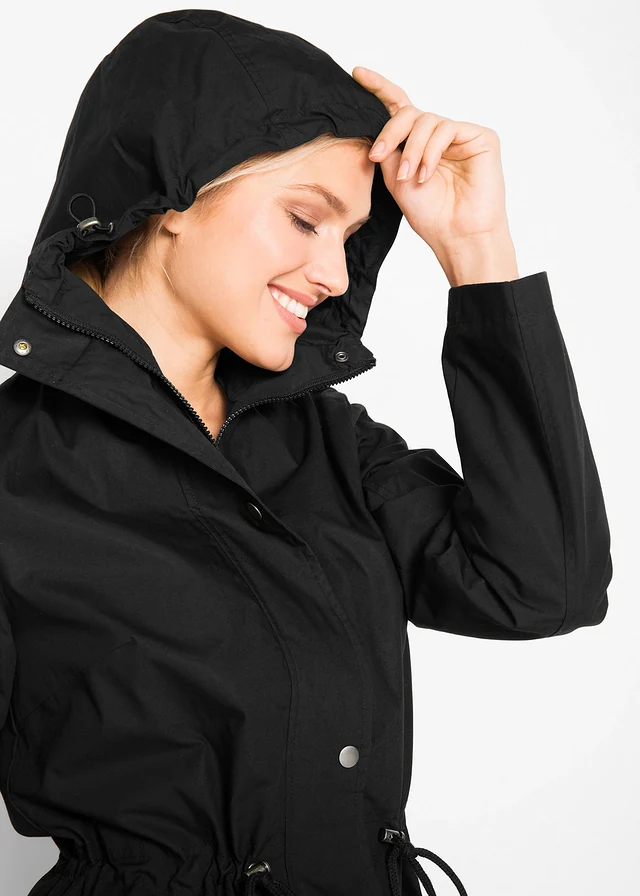Parka z kapturem • czarny • sklep bonprix