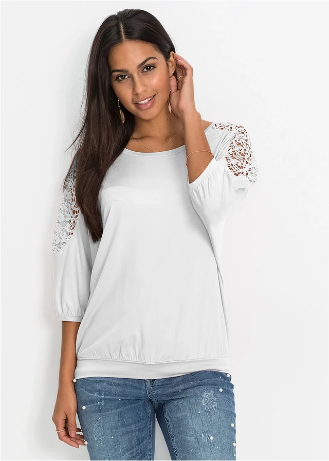 Oversized shirt in een viscosemix • wolwit • product-page.page-title-suffix
