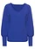 Pull en fine maille de viscose mélangée, Couleur: bleu foncé