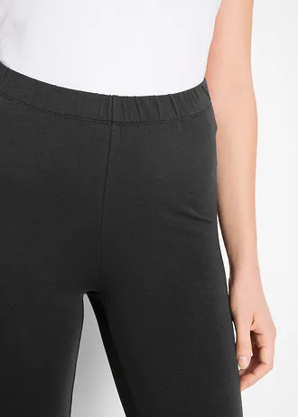 Capri legging csipke részlettel • fekete • bonprix áruház