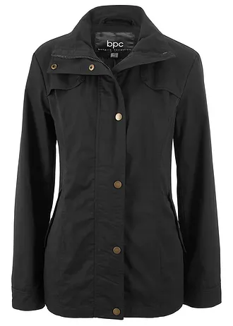 Jas met opstaande kraag • zwart • bonprix online shop