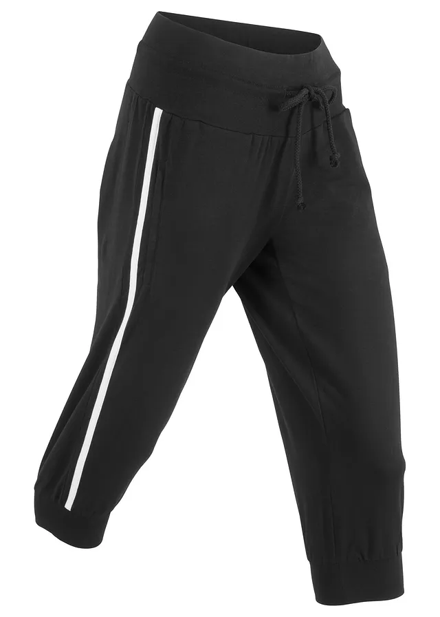 Pantaloni sport capri din bumbac